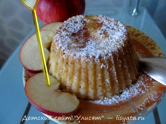 как приготовить яблочный пудинг для малышей - рецепт с фото